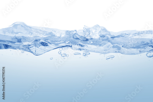 water splash isolated on white background water