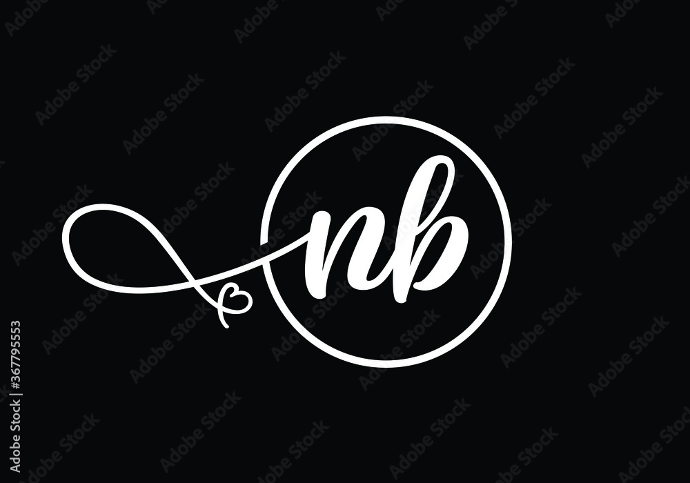 Initial Letter N B Logo Design. Monogram logo. Graphic Alphabet Symbol for Corporate Business Identity. Initial Letter N B Logo Design. Monogram logo. Graphic Alphabet Symbol for Corporate Business Identity.