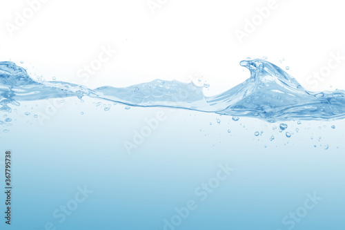 water splash isolated on white background,water