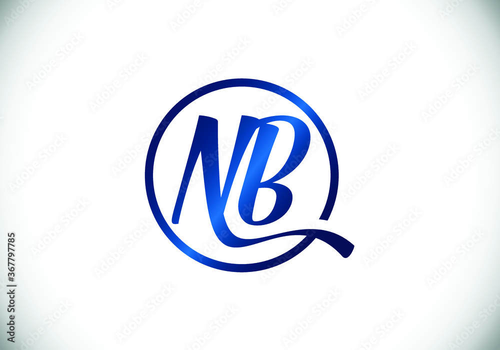 Initial Letter N B Logo Design. Monogram logo. Graphic Alphabet Symbol for Corporate Business Identity. Initial Letter N B Logo Design. Monogram logo. Graphic Alphabet Symbol for Corporate Business Identity.