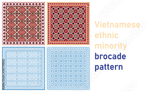Vietnamese brocade pattern (3)