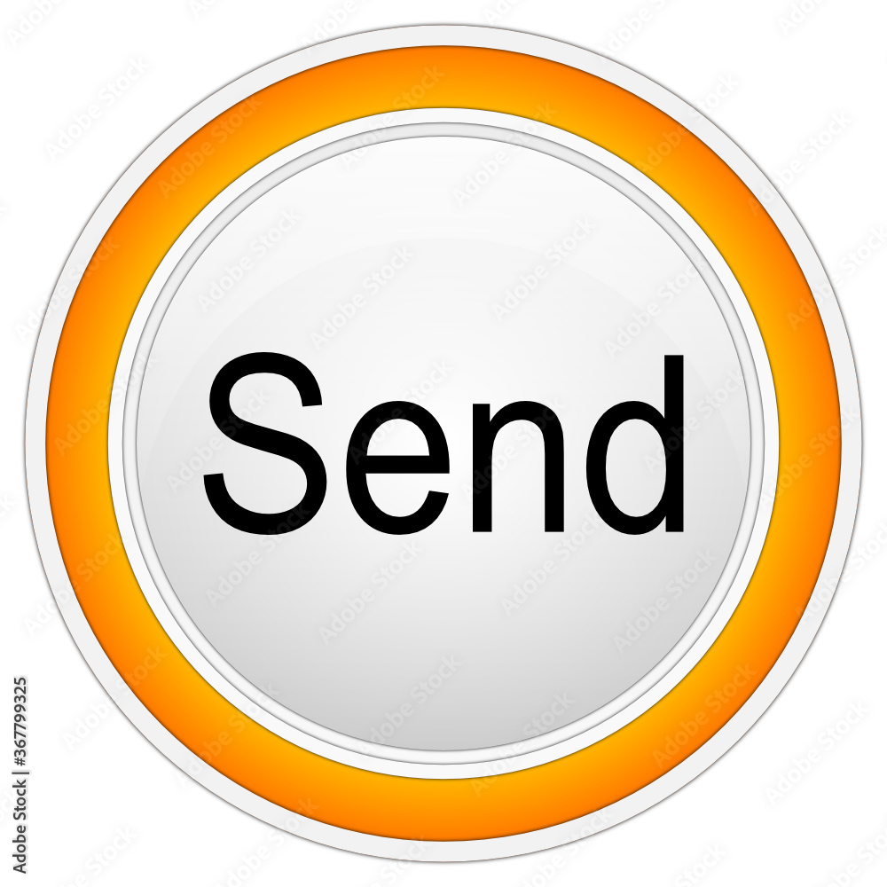 Send Button on white background - illustration Send Button on white background - illustration