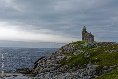 The historic stone lighthouse at Rose Blanche, Newfoundland and Labrador, Canada. © ggw