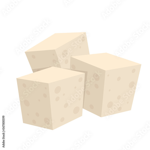 Tofu vector. free space for text. wallpaper. background.