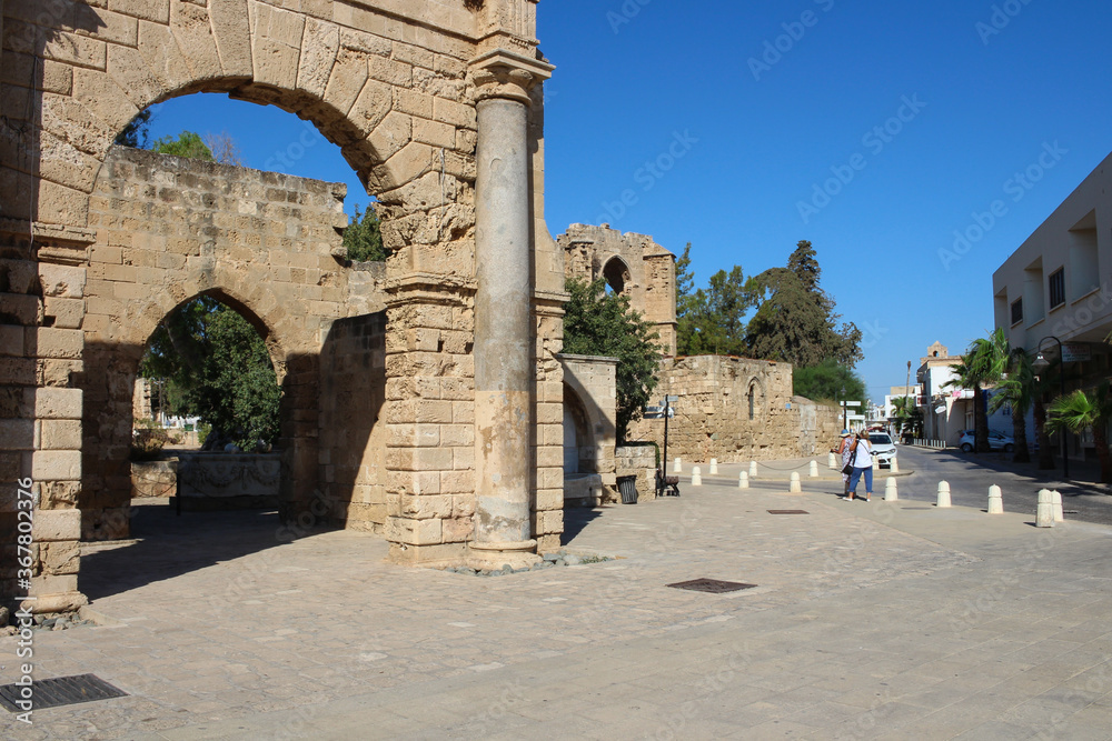 ruins of the Palace of the Venetian Governor. Famagusta. Cyprus.