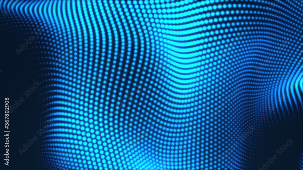 Dot blue wave light screen gradient texture background. Abstract technology big data digital background. 3d rendering. Dot blue wave light screen gradient texture background. Abstract technology big data digital background. 3d rendering.