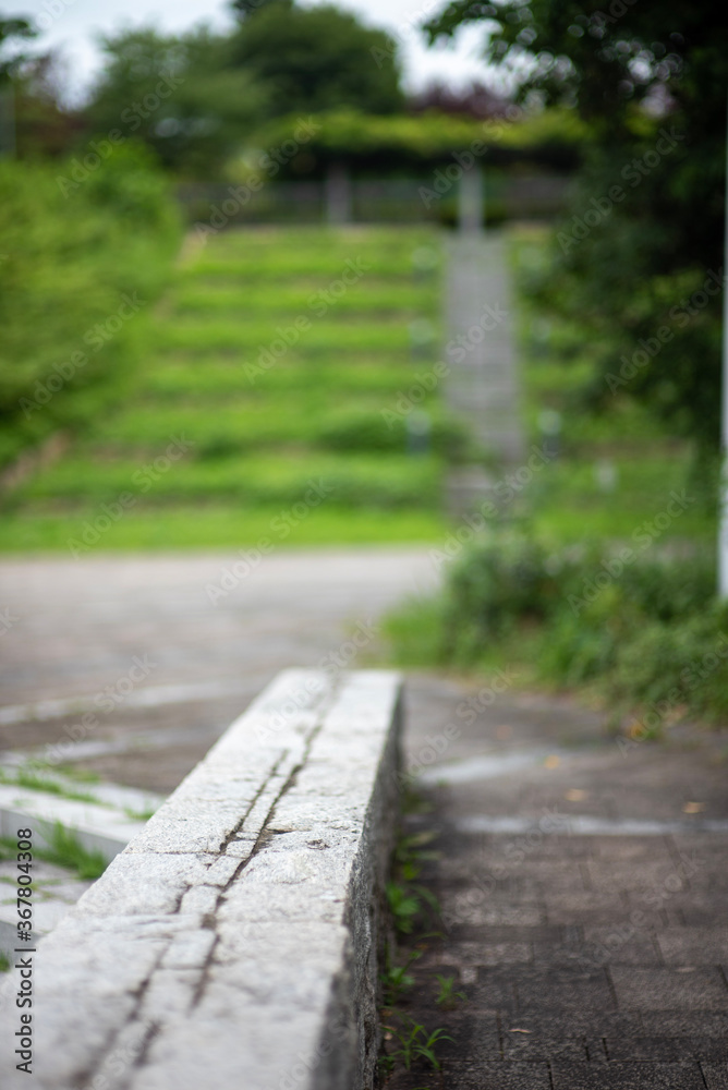Fototapeta premium a bench of stone