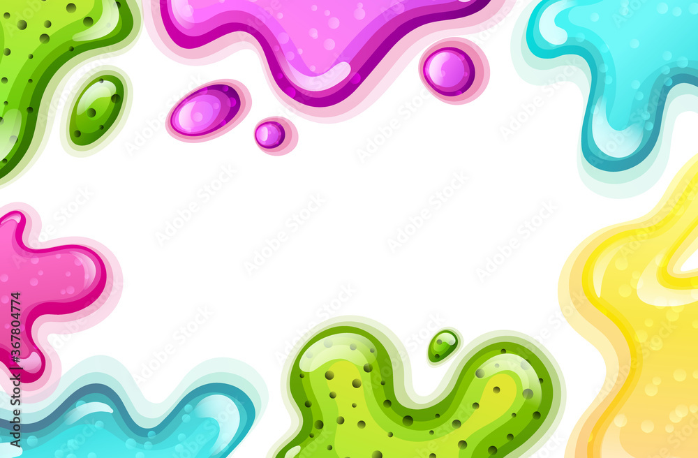 Colorful background with pink and green splashes Colorful background with pink and green splashes