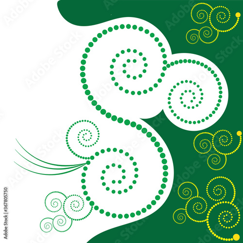 Vector logo pointilisme design in eps 10. Simple template and ready to use.