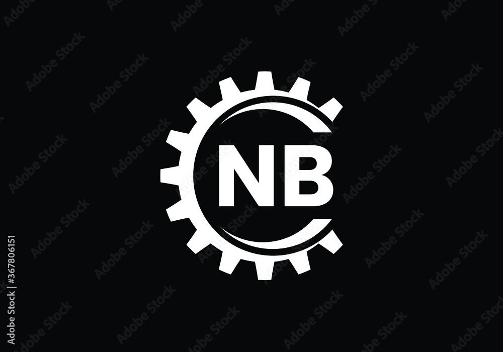 Initial Letter N B Logo Design. Monogram logo. Graphic Alphabet Symbol for Corporate Business Identity. Initial Letter N B Logo Design. Monogram logo. Graphic Alphabet Symbol for Corporate Business Identity.