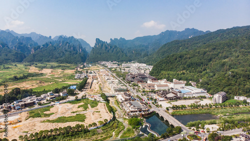 Urban development outside zhangjiajie national park
