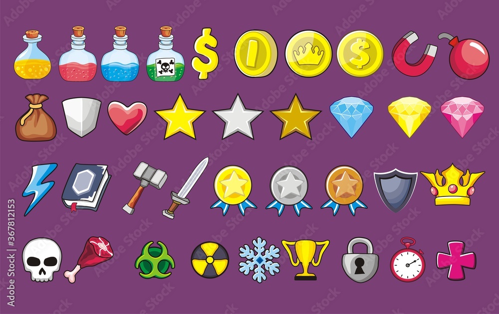 set of game icon collection set of game icon collection