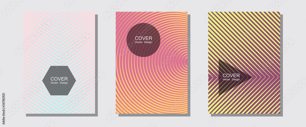 Brochure covers, posters, banners vector templates.