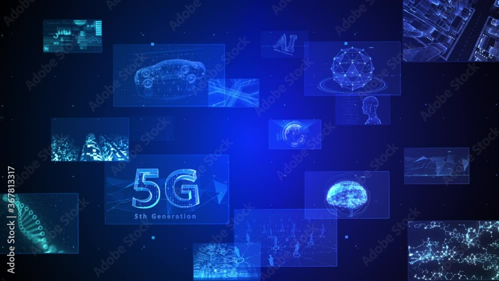 Digital Network Technology AI 5G data communication concepts background. Digital Network Technology AI 5G data communication concepts background.