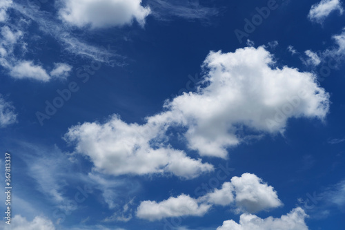 Beautiful cloud with blue sky natural background