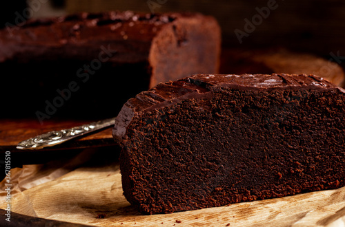 Bilde på lerret Super chocolate brownie. The dream of a chocoholic