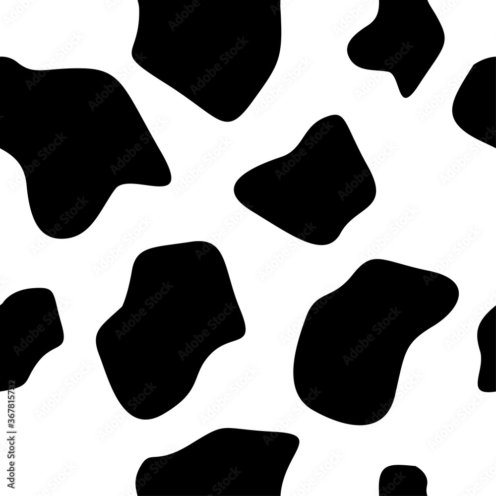 Abstract pattern. Cow black and white trendy background Abstract pattern. Cow black and white trendy background