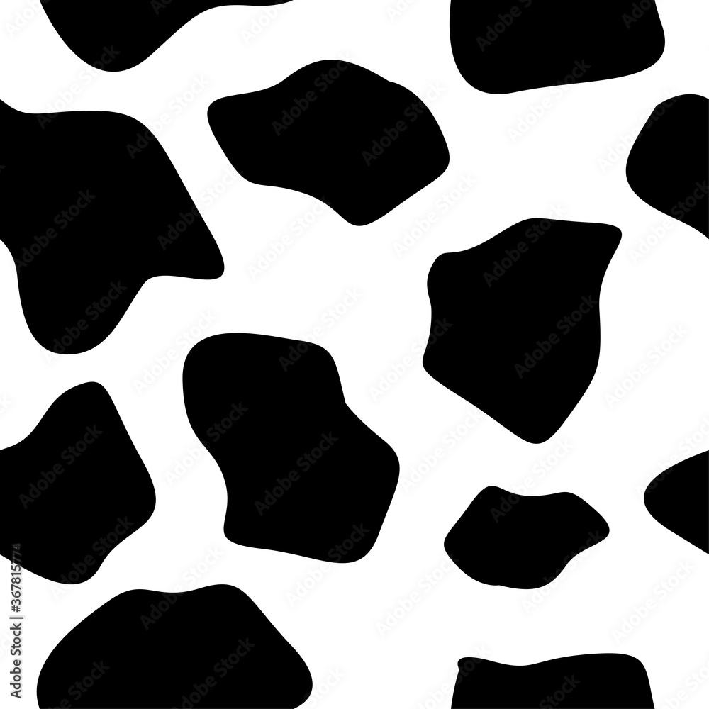 Abstract pattern. Cow black and white trendy background Abstract pattern. Cow black and white trendy background