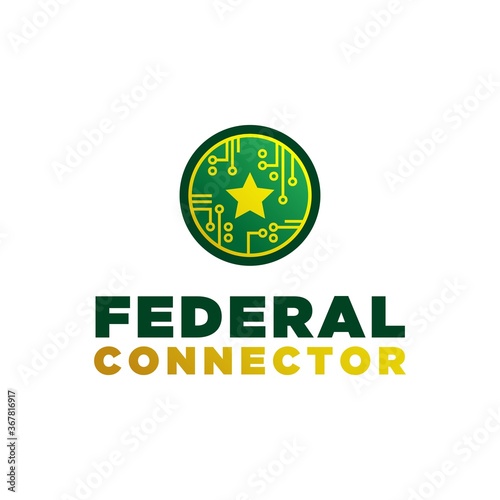 Federal Chip Connector Logo Design
