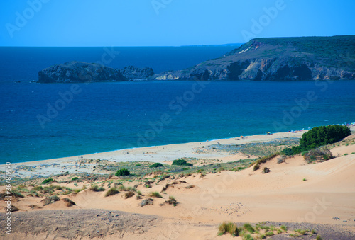 paesaggio marino con spiaggia