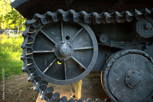 Old battle tank, fought in the 2nd world war.