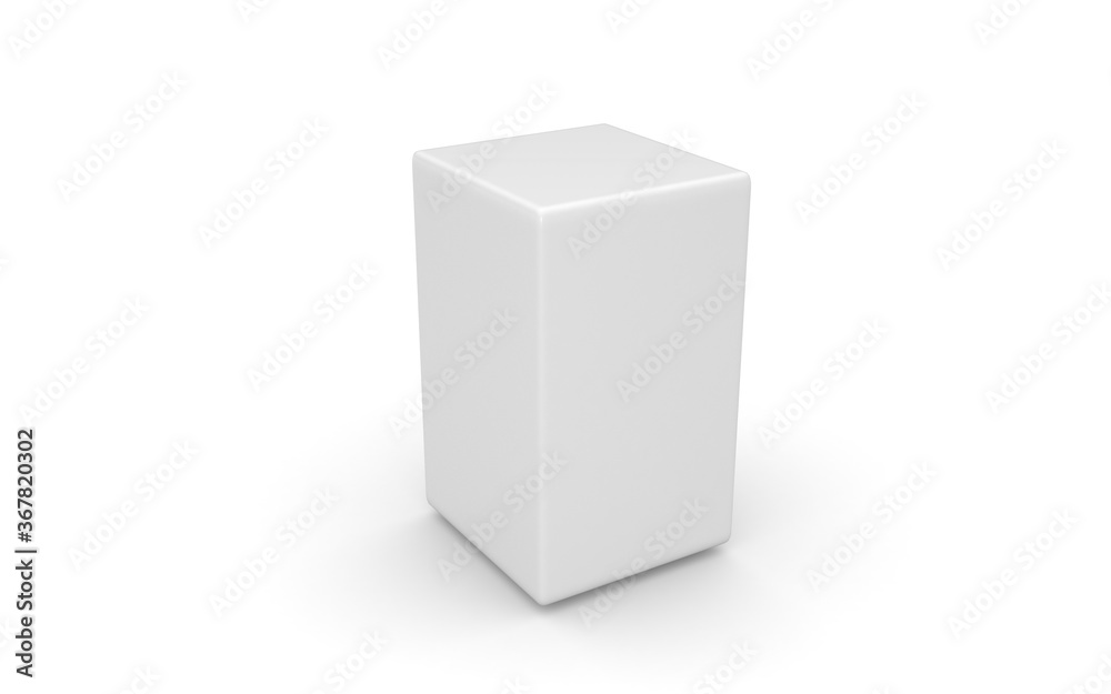 Fototapeta premium 3D box on white background