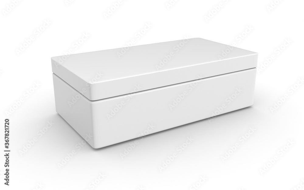 3d cream container on white background 3d cream container on white background