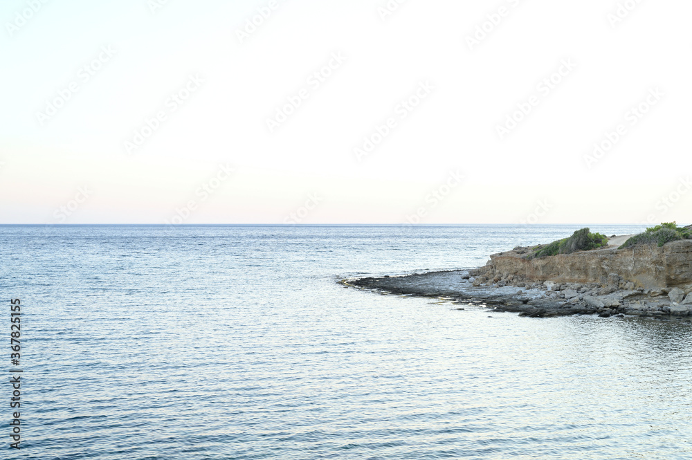 seascape with rocks in the early morning or late evening seascape with rocks in the early morning or late evening