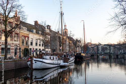 canal in schiedam netherlands