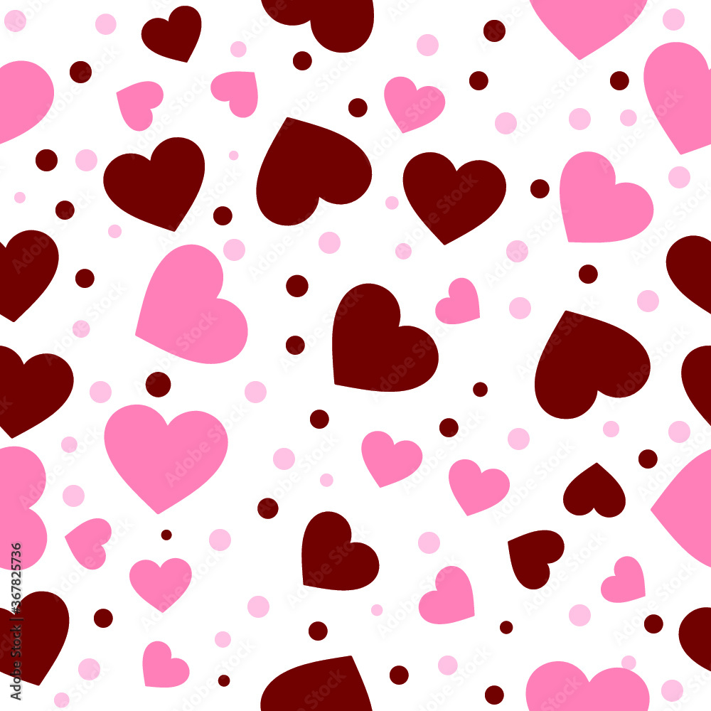 Heart seamless pattern background. Vector illustration for holiday design Heart seamless pattern background. Vector illustration for holiday design