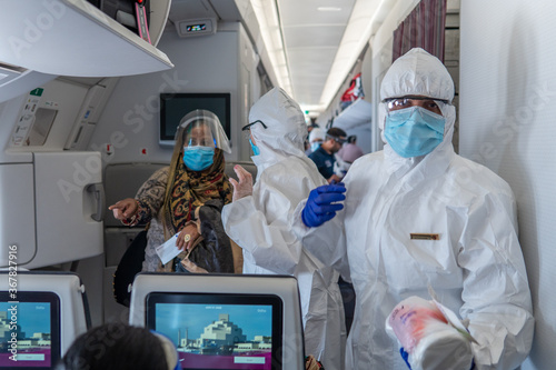 Εκτύπωση καμβά Flying Home from Chiang Mai, Thailand during COVID-19 Outbreak