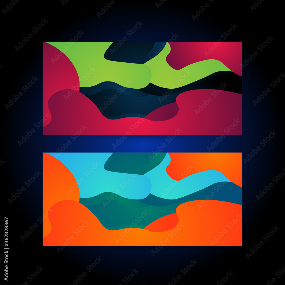 Modern Colorful geometric gradient abstract background Dynamic shapes composition