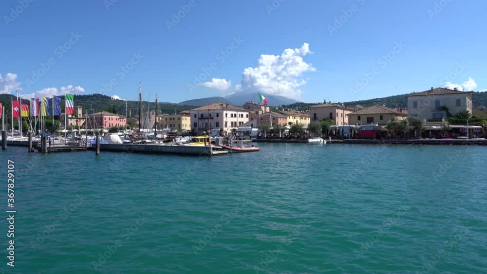 view of the ancient village of Lazise on the Lake Garda view of the ancient village of Lazise on the Lake Garda