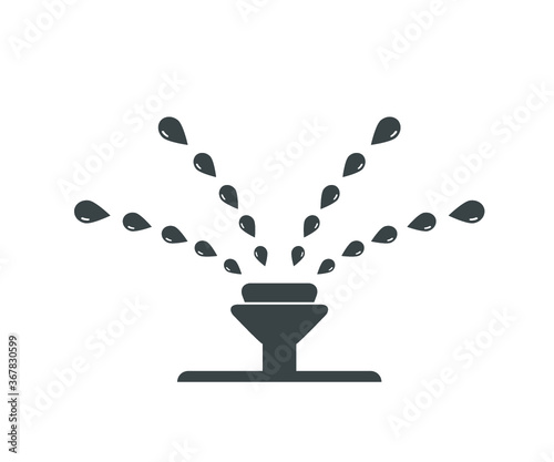 Sprinkler icon. Water sprinkler vector illustration. 