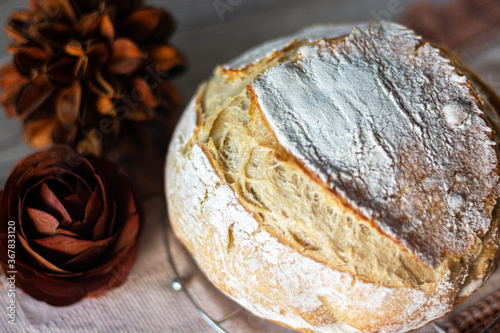 Foto Pão levain fermentação natural rústico  Levain bread natural rustic fermentation