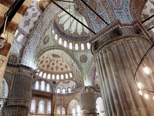 Cuadro en lienzo interior of the hagia sophia in istanbul turkey