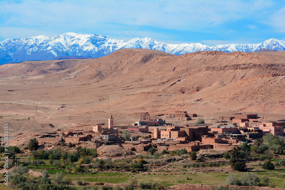 Small village in Atlas mountains.
