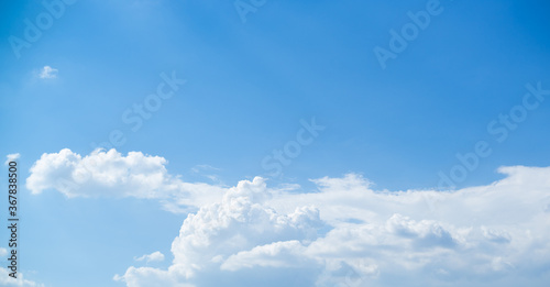 blue daytime summer sky with clouds
