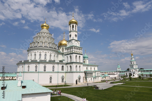 New Jerusalem Monastery, also known as Resurrection, Voskresensky, Novoiyerusalimsky Monastery of Russian Orthodox Church in Moscow Oblast, Russia. Russian religious architecture. Landmark, monument photo
