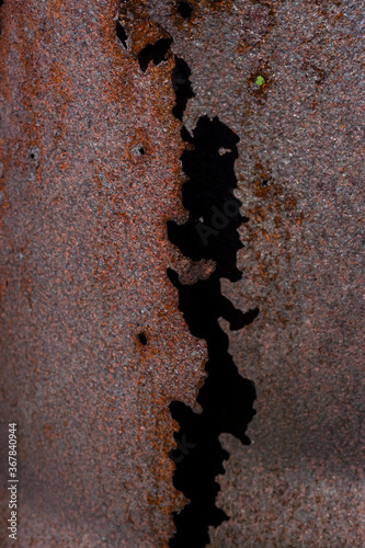 Iron surface with a old red rust texture