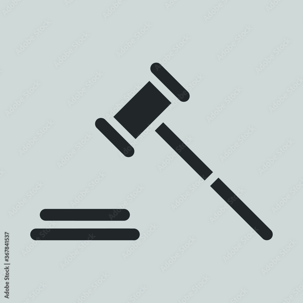 vector icon judges gavel in black and white vector icon judges gavel in black and white