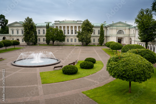 The historical Presidential Palace in Vilnius Old Town, Lithuania. It originally dates back to the 14th century.