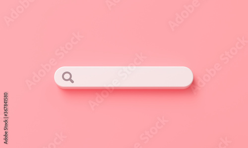 Fényképezés minimal blank search bar on pink background