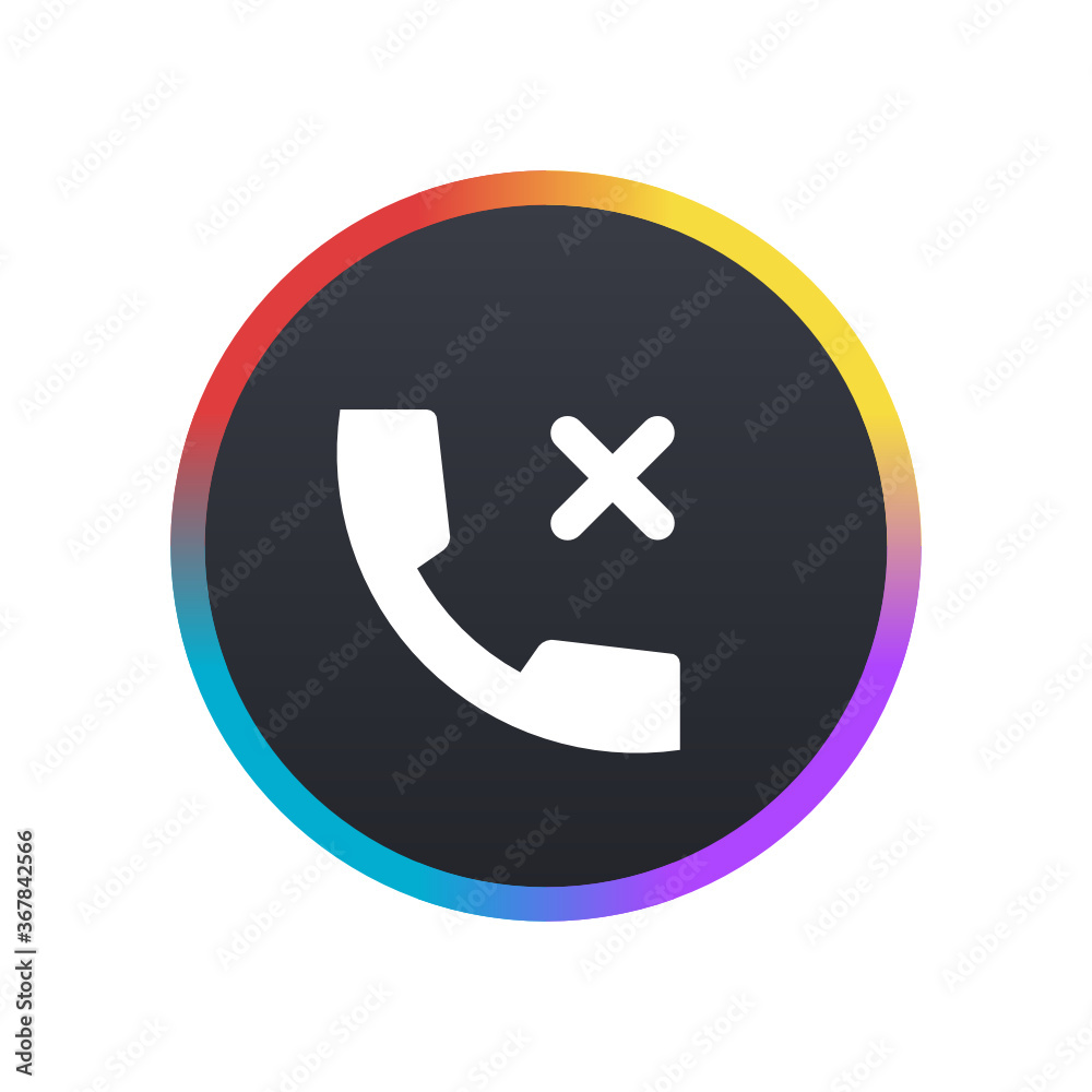 Fototapeta premium Disconnected Call - Push Button