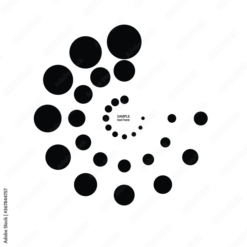 Halftone dots in circle form. round logo . vector dotted frame . design element Halftone dots in circle form. round logo . vector dotted frame . design element