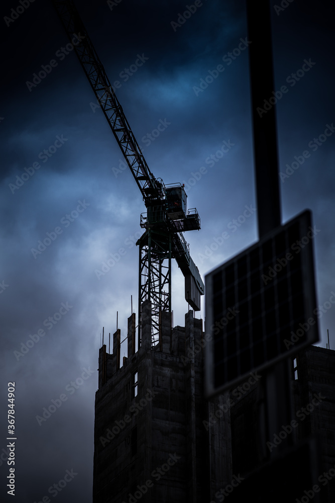 Fototapeta premium construction site with crane