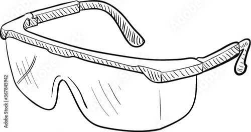 Safety Goggles Drawing – Illustration