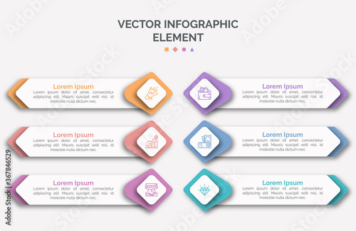 modern infographics options banner