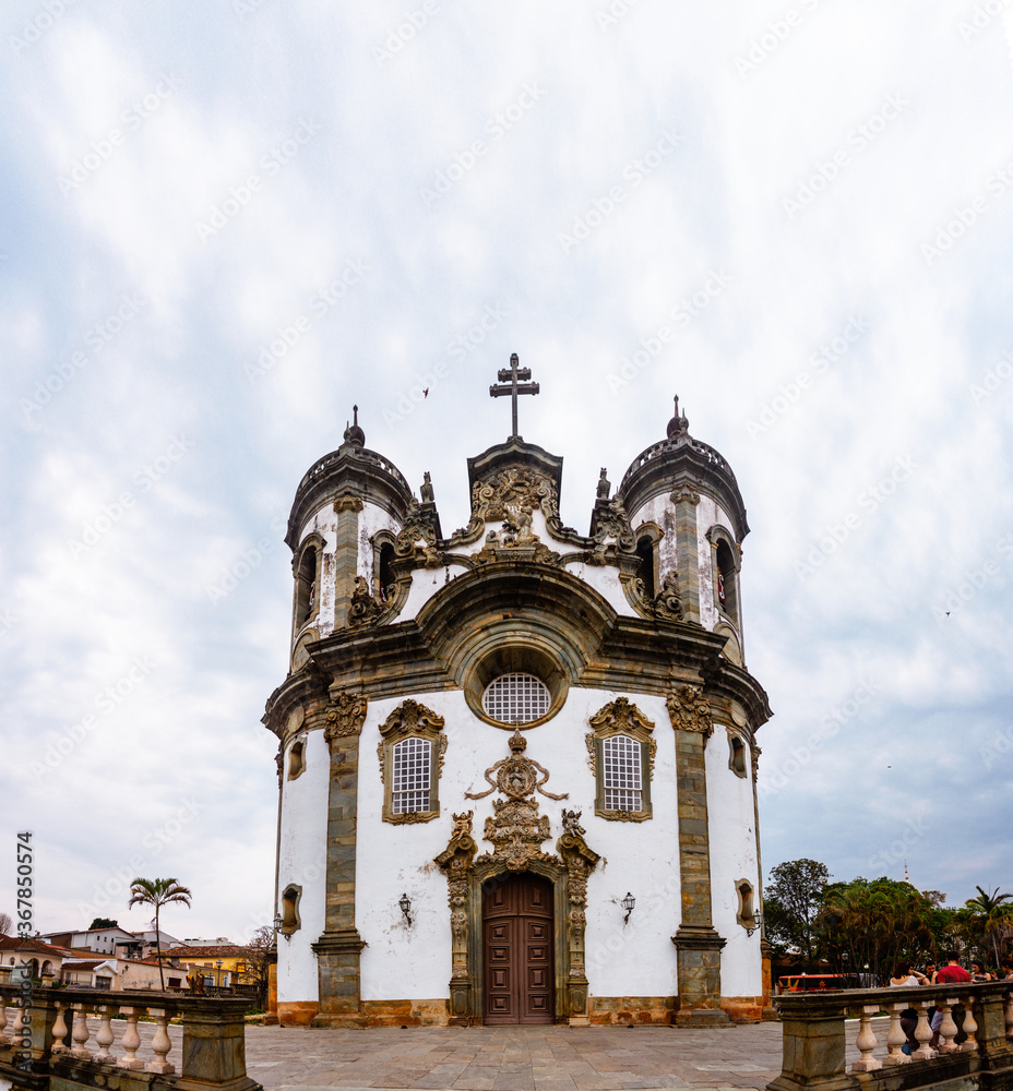 Facade of the São Francisco de Assis church in São João del-Rei