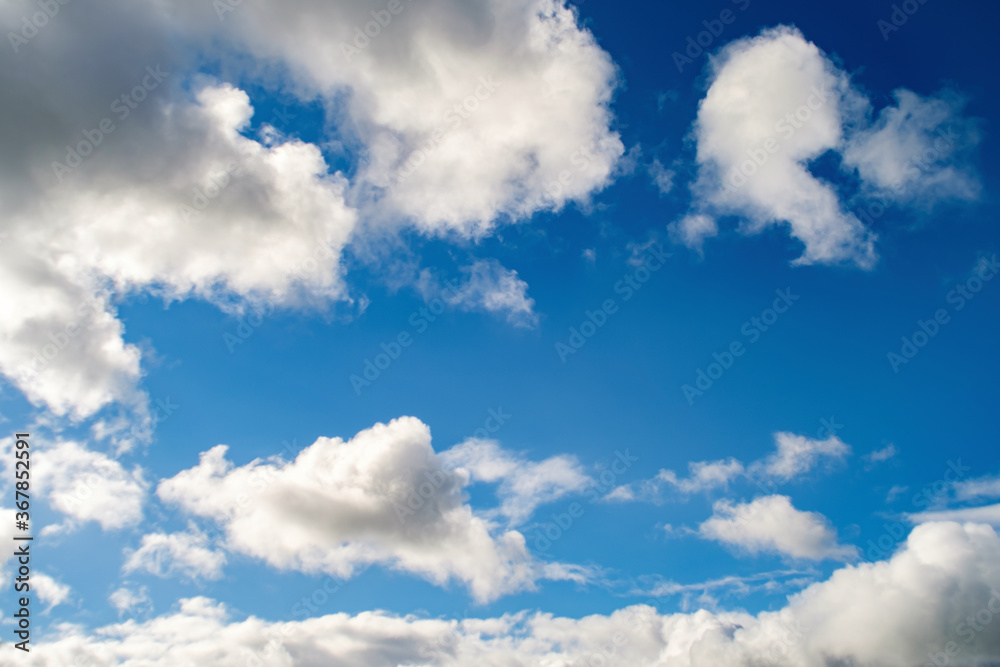 Fototapeta premium Shining sun at clear blue sky